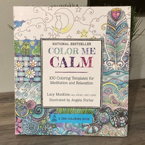 COLOR ME CALM 100 COLORING TEMPLATES FOR MEDITATION & RELAXATION - Picture 1 of 15